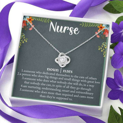 Mom Necklace, Gift For Mom Nurse Noun Love Knot Necklace Gifts for Mother (Mom) Rakva