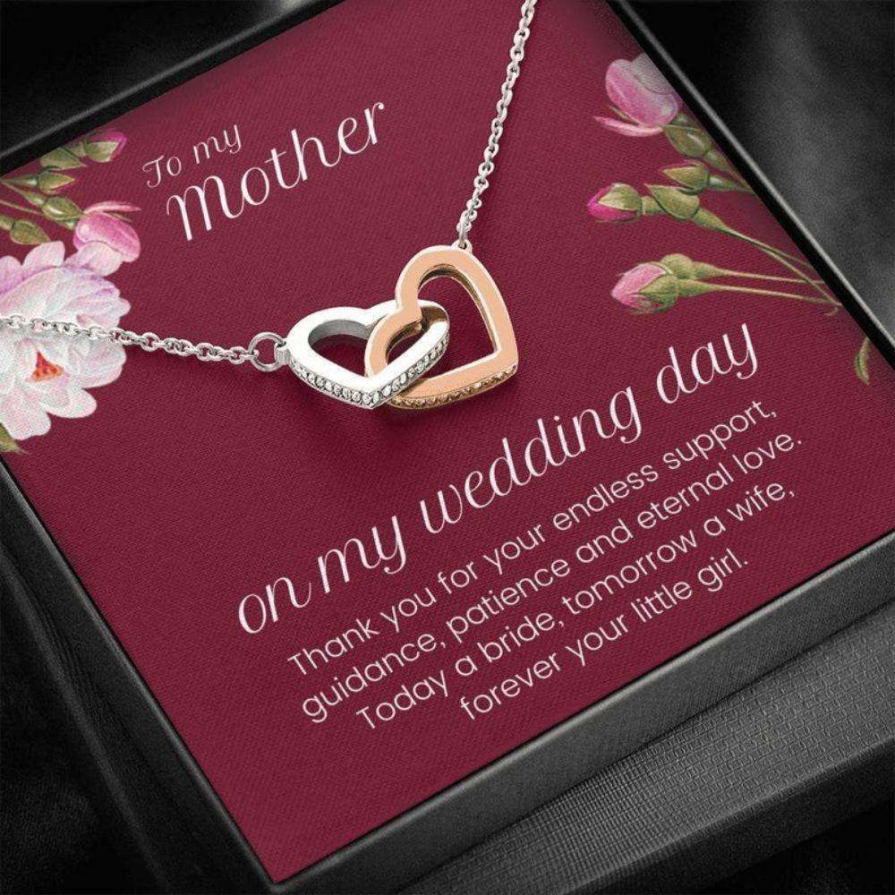 Mom Necklace, Gift For Mom On Wedding Day, Mother Of The Bride Gift From Daughter, Thank You Mom Wedding Necklace From Bride Gifts For Daughter Rakva