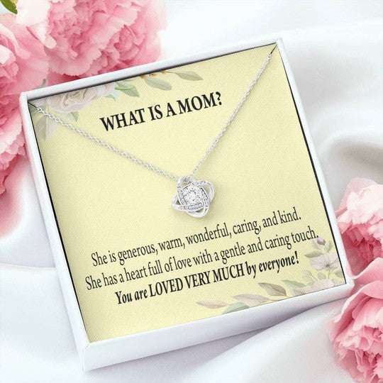 Mom Necklace, Gift For Mom You Are Loved Very Much By Everyone Love Knot Necklace Gifts for Mother (Mom) Rakva