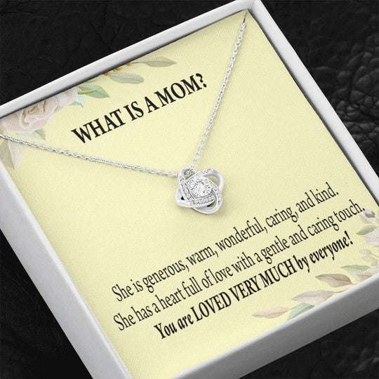 Mom Necklace, Gift For Mom You Are Loved Very Much By Everyone Love Knot Necklace Gifts for Mother (Mom) Rakva