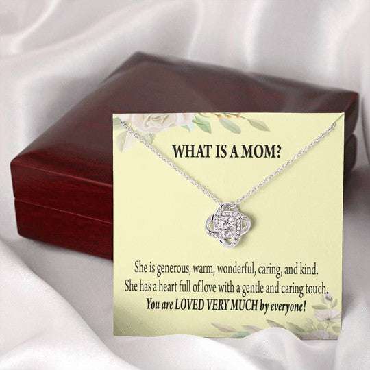 Mom Necklace, Gift For Mom You Are Loved Very Much By Everyone Love Knot Necklace Gifts for Mother (Mom) Rakva