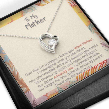 Mom Necklace, Gift For Mother, You Were Perfect, Heart Necklace Gifts for Mother (Mom) Rakva