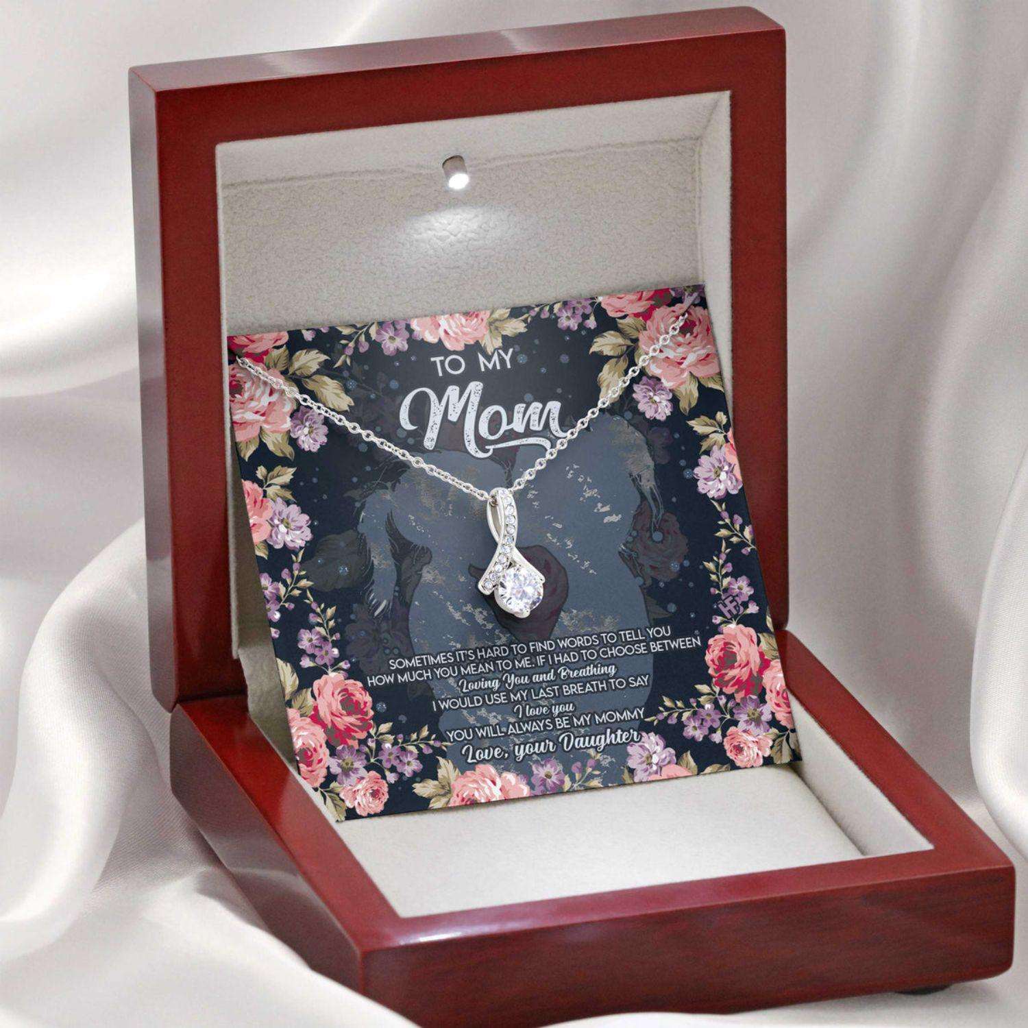 Mom Necklace, Gift For Mother’S Day From Daughter Always Be My Mommy V1 Beauty Necklace Gifts For Daughter Rakva