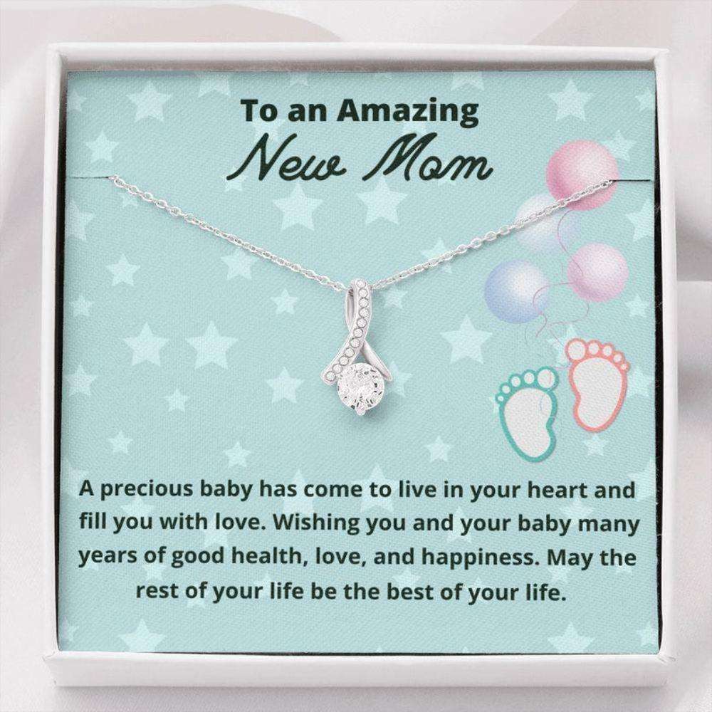 Mom Necklace, Gift For New Mom Necklace First Time Mom To Be Gifts, Present For New Mom Gifts For Mom To Be (Future Mom) Rakva