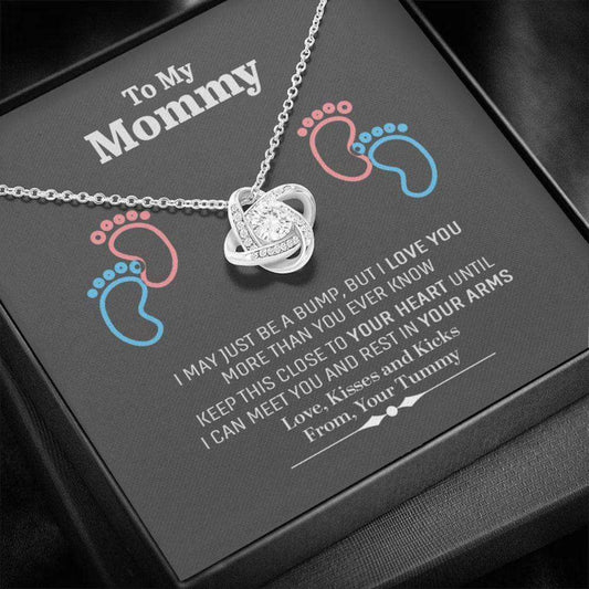 Mom Necklace, Gift For New Mom, New Mom Necklace, New Mom Gift, To My Mommy Necklace From Tummy, Pregnancy Gift Gifts For Mom To Be (Future Mom) Rakva