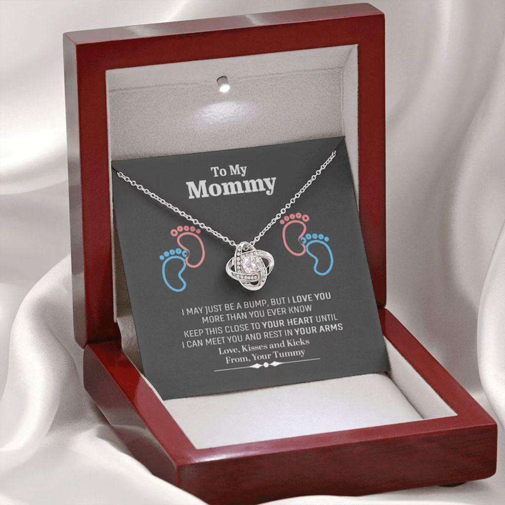 Mom Necklace, Gift For New Mom, New Mom Necklace, New Mom Gift, To My Mommy Necklace From Tummy, Pregnancy Gift Gifts For Mom To Be (Future Mom) Rakva