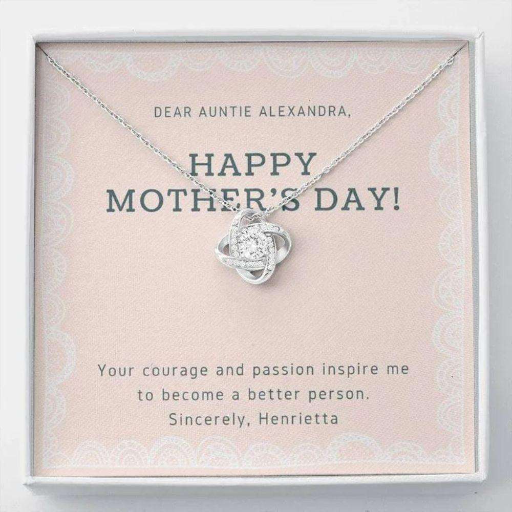 Mom Necklace, Gift For Other Mom, Other Mother Gift, Mother Figure Gift, Love Knot Necklace Gift For Mom, Mother’S Day Necklace Gift Gifts for Mother (Mom) Rakva