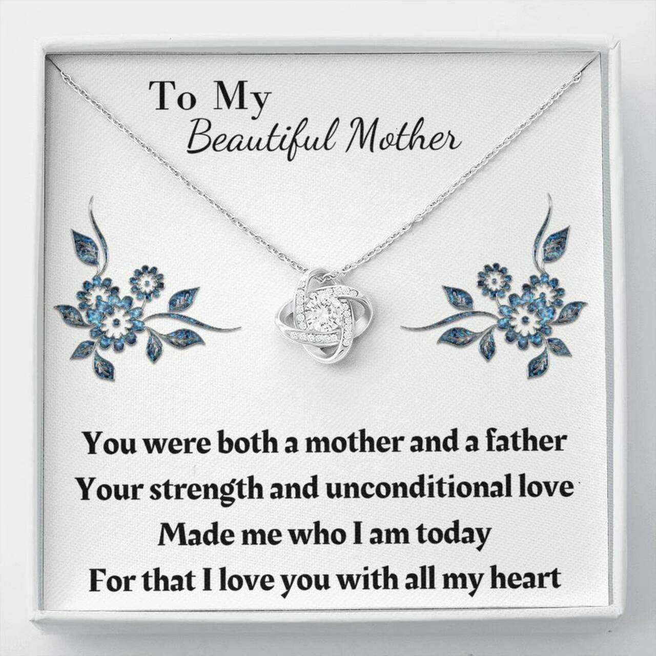 Mom Necklace, Gift For Single Mom Necklace To My Beautiful Mother Gifts for Mother (Mom) Rakva