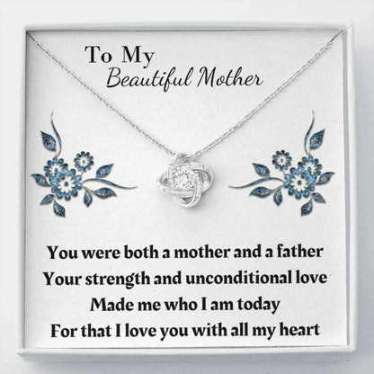 Mom Necklace, Gift For Single Mom Necklace To My Beautiful Mother Gifts for Mother (Mom) Rakva