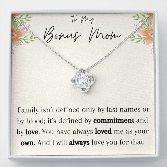 Mom Necklace, Gift For Step Mom To My Bonus Mom Necklace You Have Always Loved Me As Your Own Gifts for Mother (Mom) Rakva