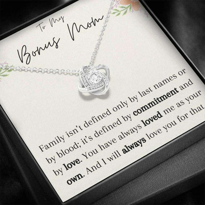 Mom Necklace, Gift For Step Mom To My Bonus Mom Necklace You Have Always Loved Me As Your Own Gifts for Mother (Mom) Rakva