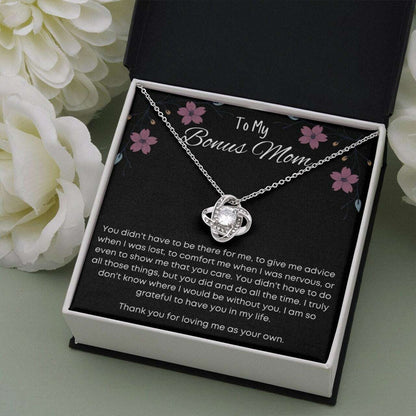 Mom Necklace, Gift For Step Mom To The Most Bonus Mom Necklace Thank You For Loving Me Gifts for Mother (Mom) Rakva