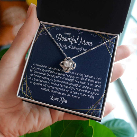 Mom Necklace, Gift For The Mother Of The Groom Necklace From Son, Gift From Groom To His Mother On Wedding Day Gifts for Mother (Mom) Rakva