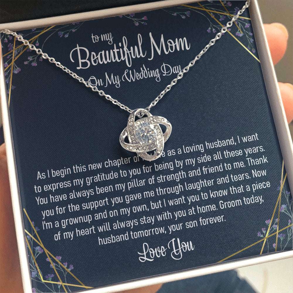 Mom Necklace, Gift For The Mother Of The Groom Necklace From Son, Gift From Groom To His Mother On Wedding Day Gifts for Mother (Mom) Rakva