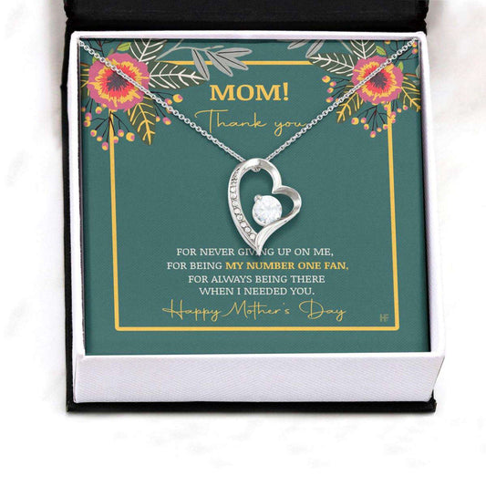 Mom Necklace, Gift For Your Mom On Mother’S Day With Floral Forever Love Necklaces Gifts for Mother (Mom) Rakva