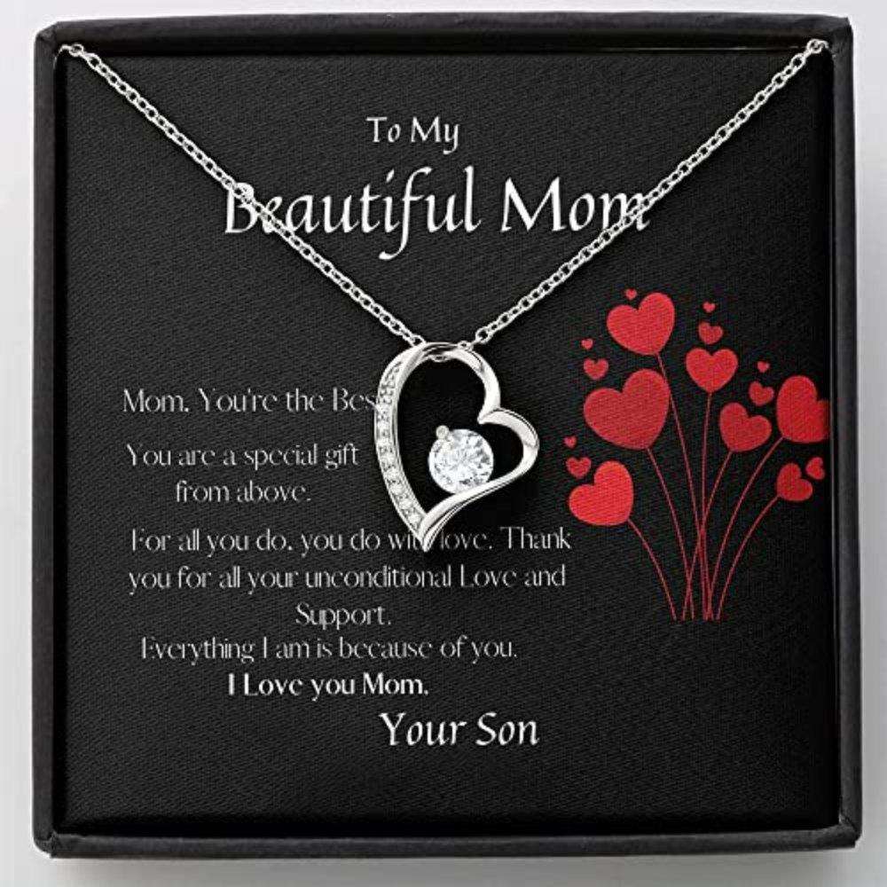 Mom Necklace Gift From Son, Mom Birthday Gift, Gifts For Mother, Thank You Gift Necklace Gifts for Mother (Mom) Rakva