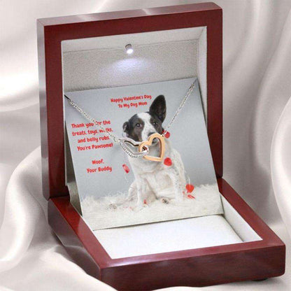 Mom Necklace, Gift Necklace Message Card “ Cardigan Corgi “ To My Dog Mom Happy Valentine’S Day Gifts for Mother (Mom) Rakva