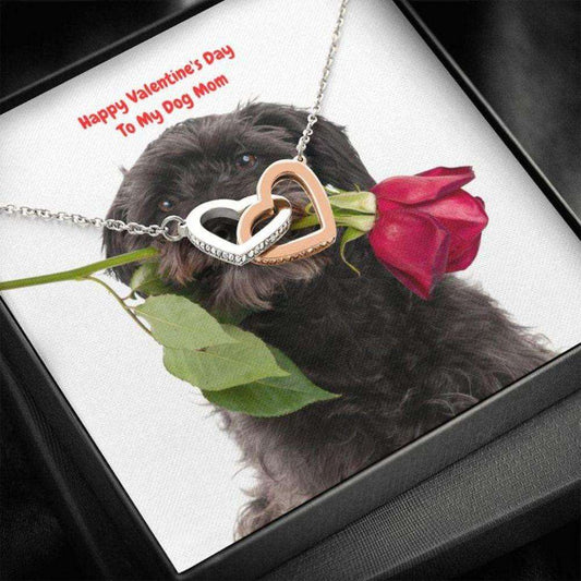 Mom Necklace, Gift Necklace Message Card “ Terrier Or Schnoodle To My Dog Mom Happy Valentine’S Day Gifts for Mother (Mom) Rakva