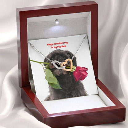 Mom Necklace, Gift Necklace Message Card “ Terrier Or Schnoodle To My Dog Mom Happy Valentine’S Day Gifts for Mother (Mom) Rakva