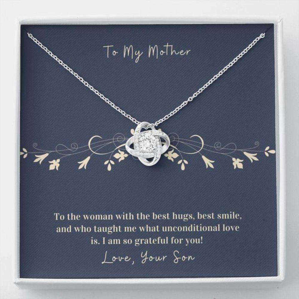 Mom Necklace “ Gift Necklace To Mom “ Necklace To Mom From Son “ Forever Grateful “ Gifts for Mother (Mom) Rakva