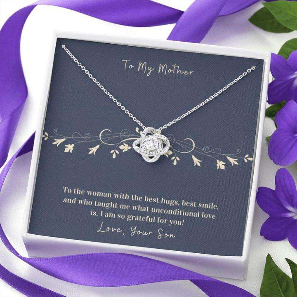 Mom Necklace “ Gift Necklace To Mom “ Necklace To Mom From Son “ Forever Grateful “ Gifts for Mother (Mom) Rakva