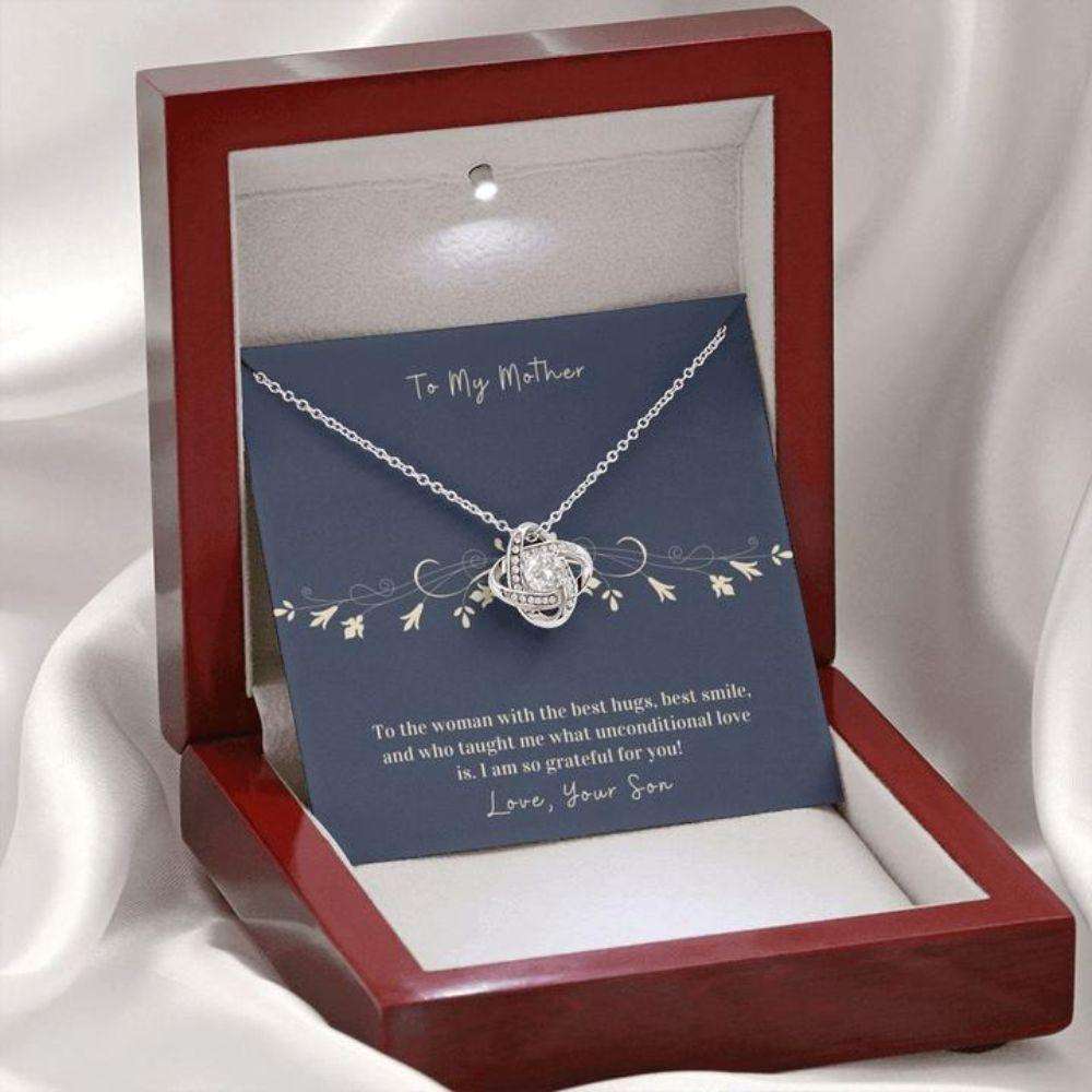 Mom Necklace “ Gift Necklace To Mom “ Necklace To Mom From Son “ Forever Grateful “ Gifts for Mother (Mom) Rakva