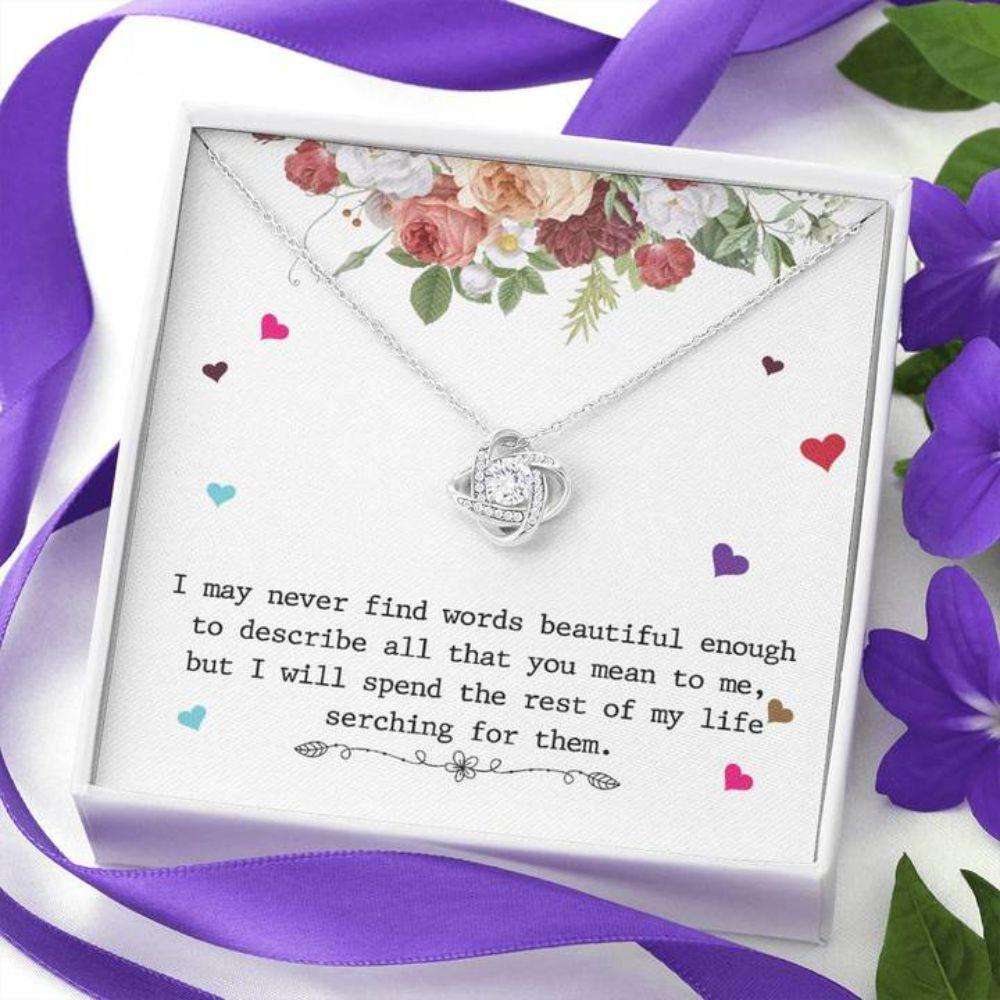 Mom Necklace, Gift Necklace With Message Card General “ Love Stronger Together Gifts for Mother (Mom) Rakva