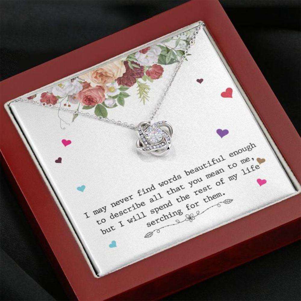 Mom Necklace, Gift Necklace With Message Card General “ Love Stronger Together Gifts for Mother (Mom) Rakva