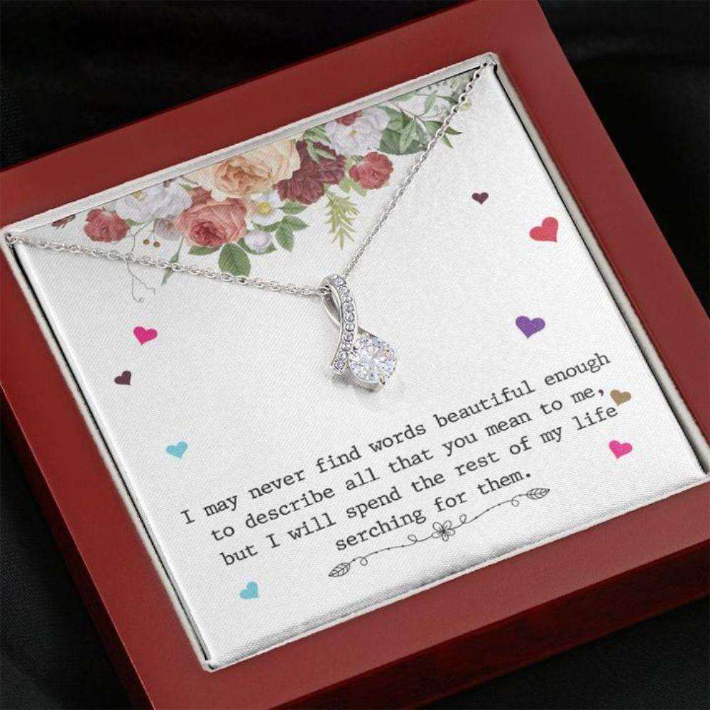 Mom Necklace, Gift Necklace With Message Card General “ Love The Gifts for Mother (Mom) Rakva