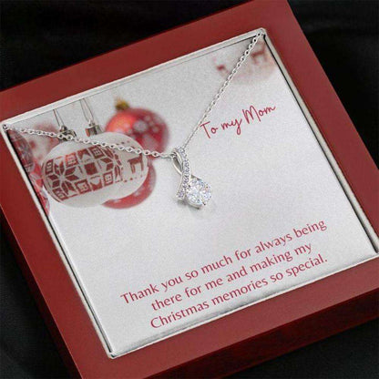 Mom Necklace, Gift Necklace With Message Card Mom Holiday Red The Gifts for Mother (Mom) Rakva