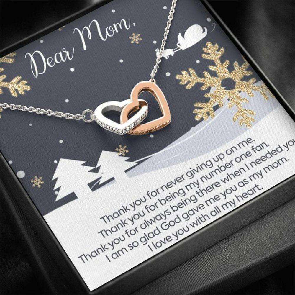 Mom Necklace, Gift Necklace With Message Card To Mom “ Christmas Gifts for Mother (Mom) Rakva