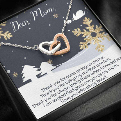 Mom Necklace, Gift Necklace With Message Card To Mom “ Christmas Gifts for Mother (Mom) Rakva