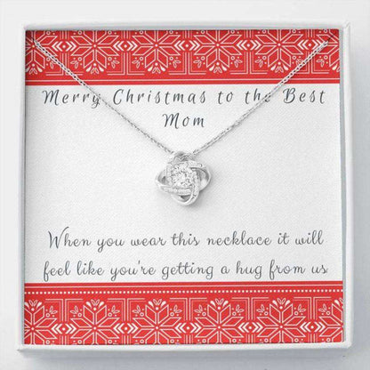 Mom Necklace, Gift Necklace With Message Card To Mom From Us “ Christmas Stronger Together Gifts for Mother (Mom) Rakva