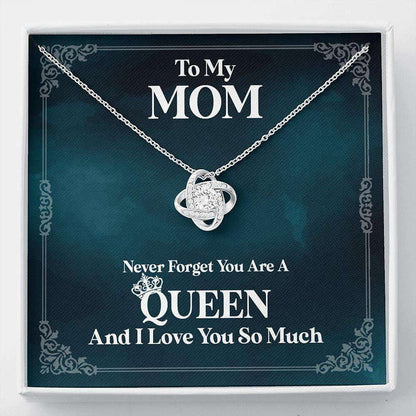 Mom Necklace Gift “ Never Forget You Are A Queen Gifts for Mother (Mom) Rakva