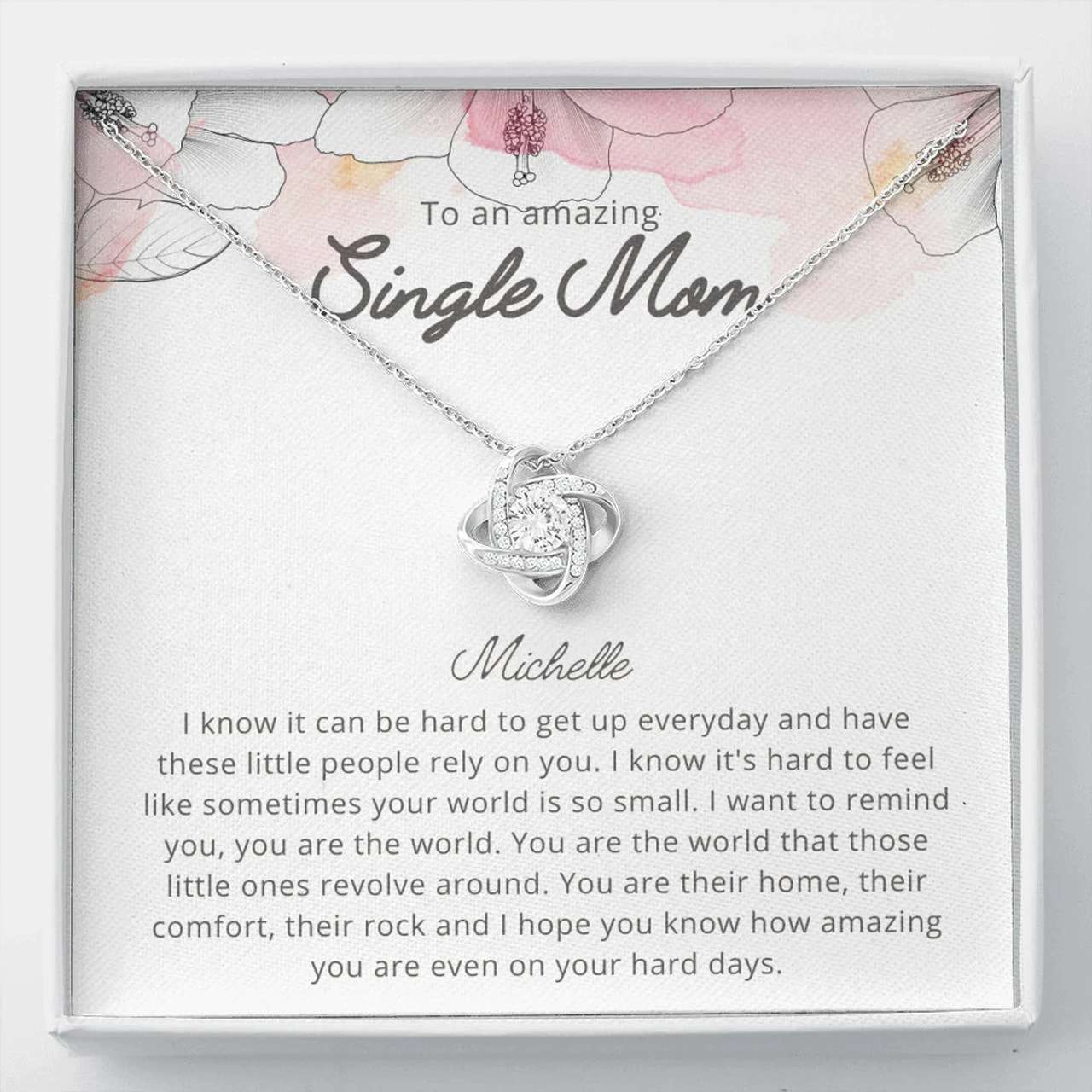 Mom Necklace, Gift To Single Mom Custom Name Necklace To An Amazing Single Mom Gifts for Mother (Mom) Rakva