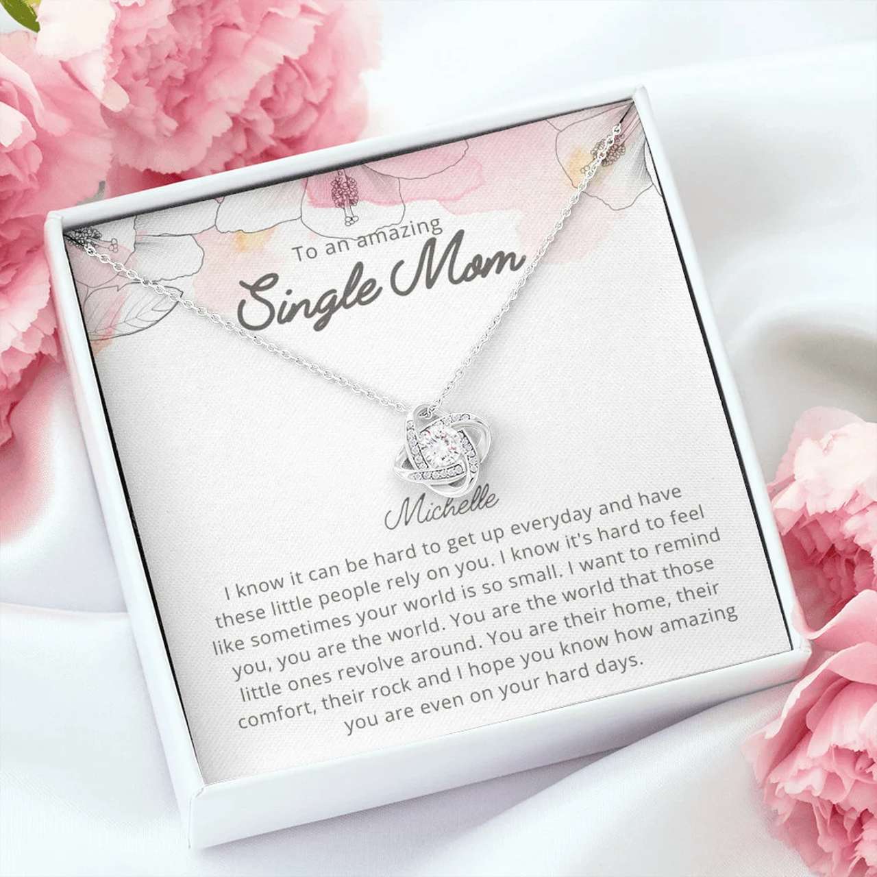 Mom Necklace, Gift To Single Mom Custom Name Necklace To An Amazing Single Mom Gifts for Mother (Mom) Rakva