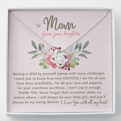 Mom Necklace, Gift To Single Mom From Daughter Always Be My Loving Mother Necklace Gifts For Daughter Rakva