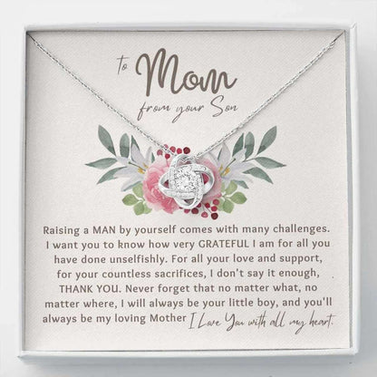 Mom Necklace, Gift To Single Mom From Son Always Be My Loving Mother Necklace Gifts for Mother (Mom) Rakva