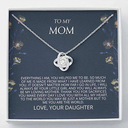 Mom Necklace Gift “ You Are The World Necklace, Mother Daughter Necklace Gifts For Daughter Rakva