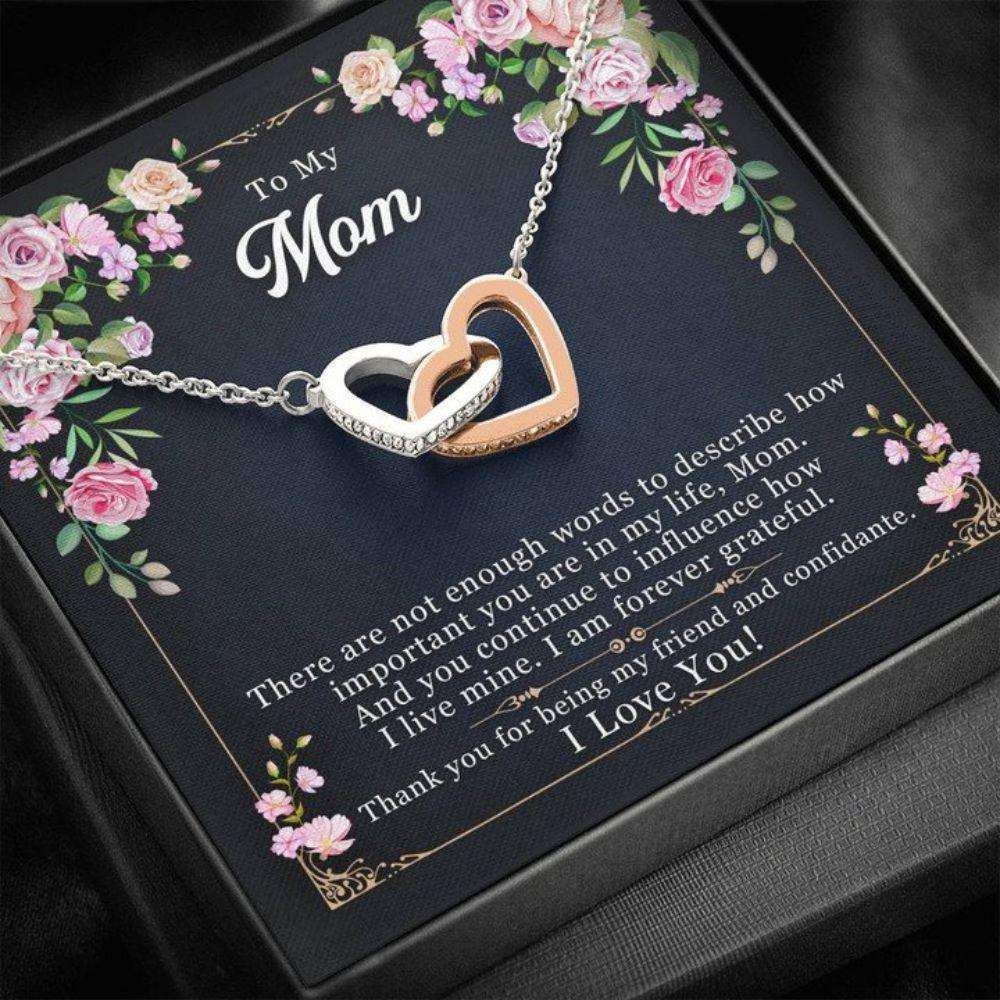 Mom Necklace, Gifts For Mom Necklace, Mom Birthday Card Christmas Necklace For Moms Mothers Gift For Her Gifts for Mother (Mom) Rakva