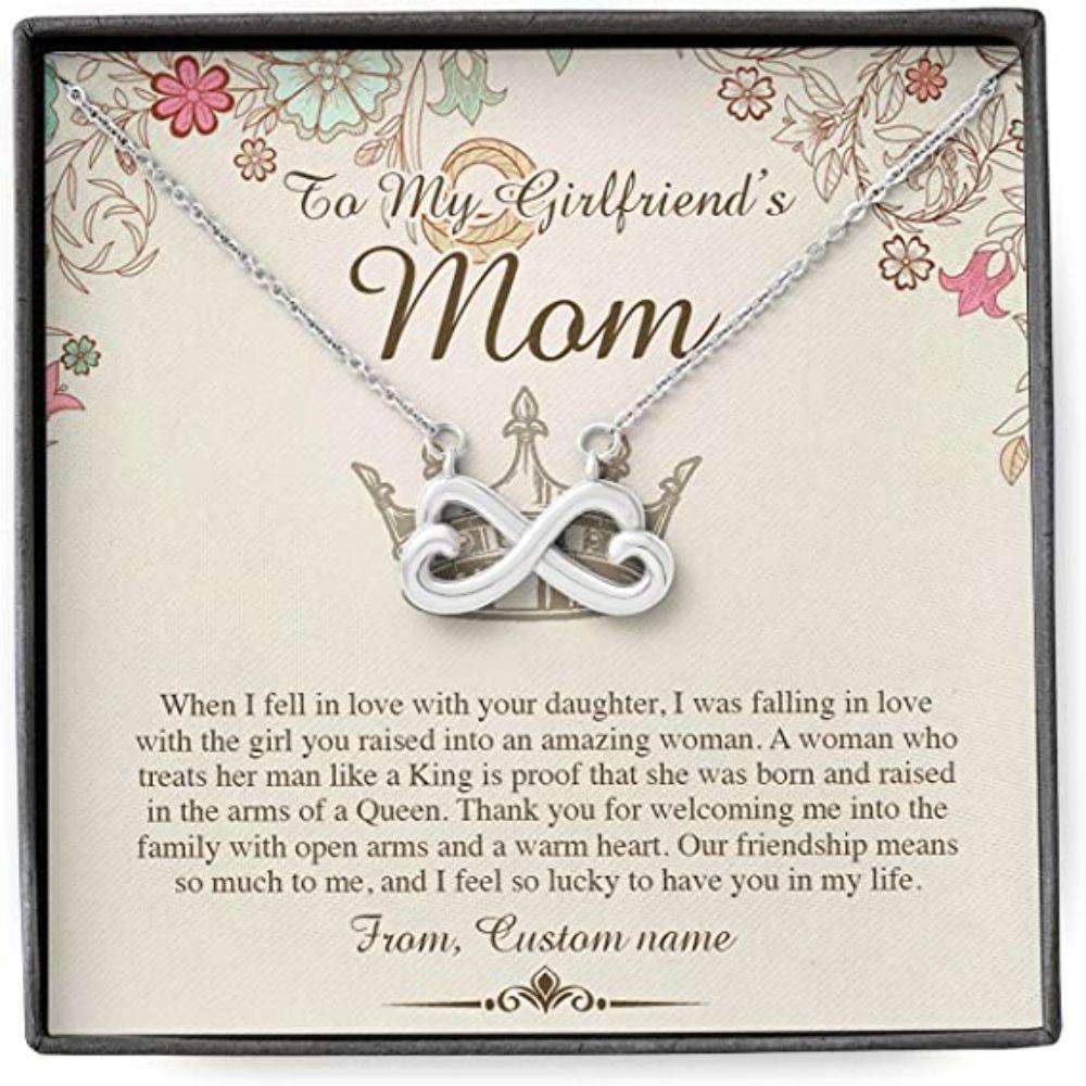 Mom Necklace, Girlfriend’S Mom Necklace Gift, Presents For Mother Gifts, Queen Thank Luck Gifts for Mother (Mom) Rakva