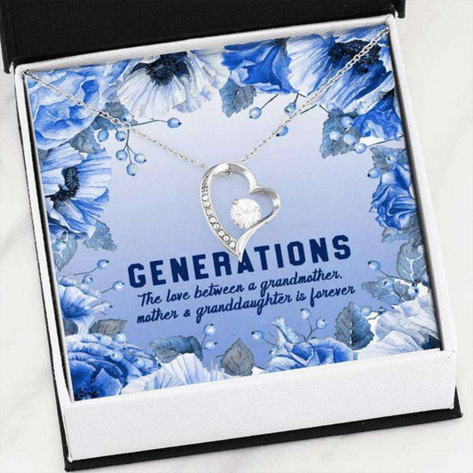 Mom Necklace, Grandmother Necklace, Generations Necklace Grandma Mom & Granddaughter Mothers Day Gift Dughter's Day Rakva