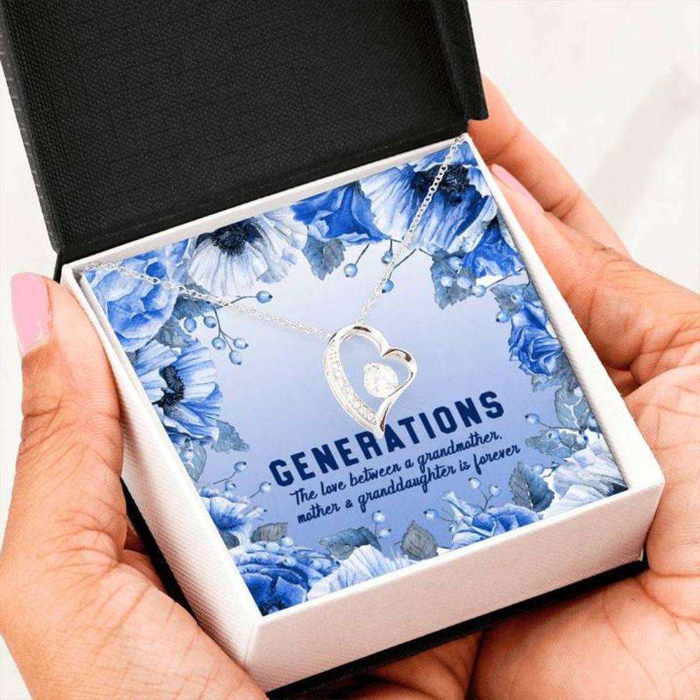 Mom Necklace, Grandmother Necklace, Generations Necklace Grandma Mom & Granddaughter Mothers Day Gift Dughter's Day Rakva