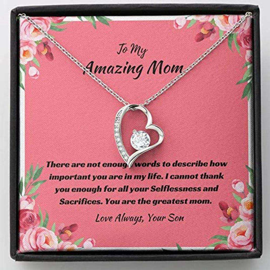 Mom Necklace, Greatest Mom Necklace, Mom Gift From Son, Gifts For Mother, Thank You Gift Gifts for Mother (Mom) Rakva