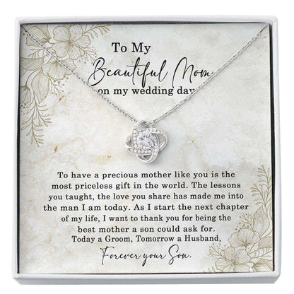 Mom Necklace, Groom To Mother Gift, Son To Mother On Wedding Day Necklace, Mother Of The Groom Gift From Son Gifts for Mother (Mom) Rakva