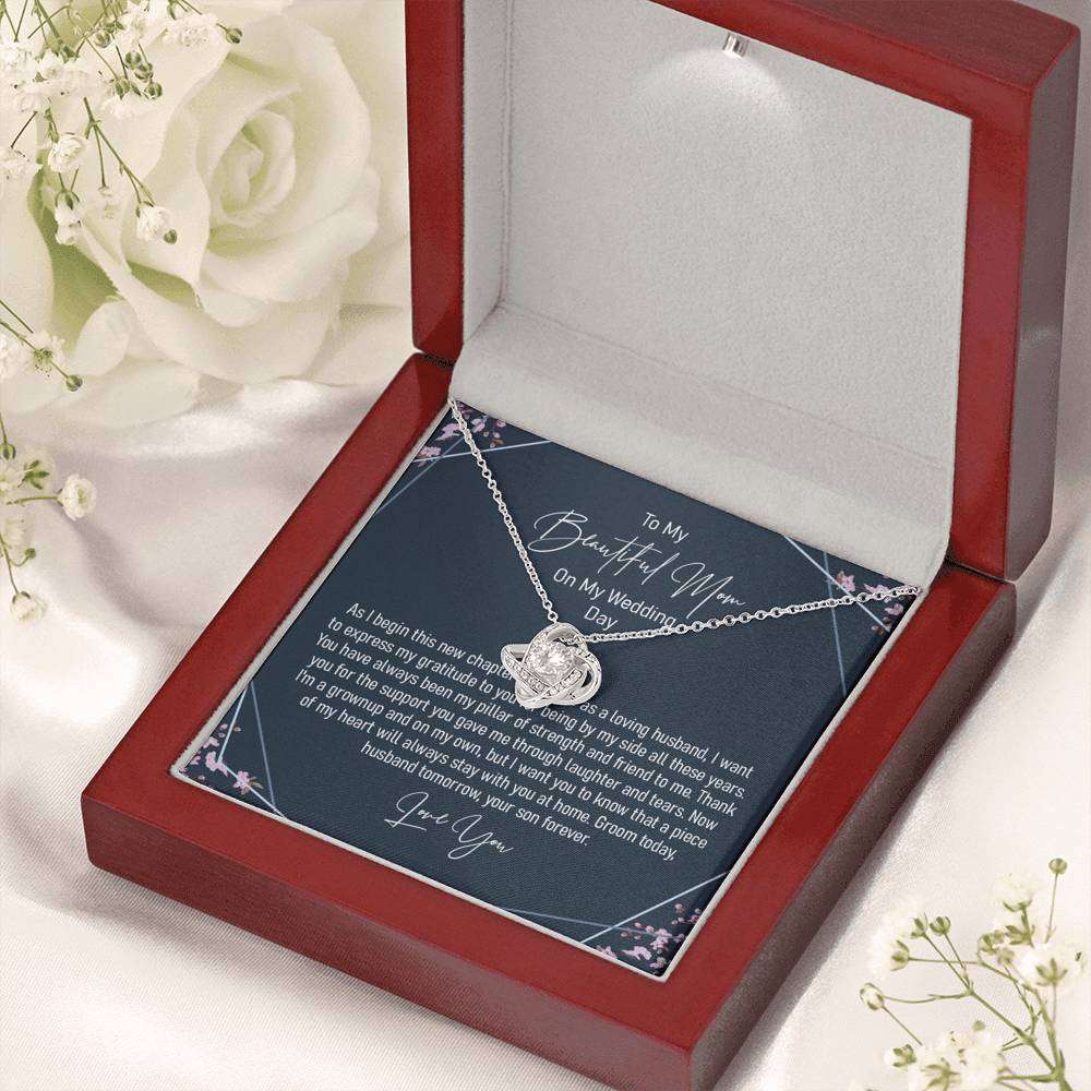 Mom Necklace, Groom To Mother On Wedding Day Necklace Gift Gifts for Mother (Mom) Rakva