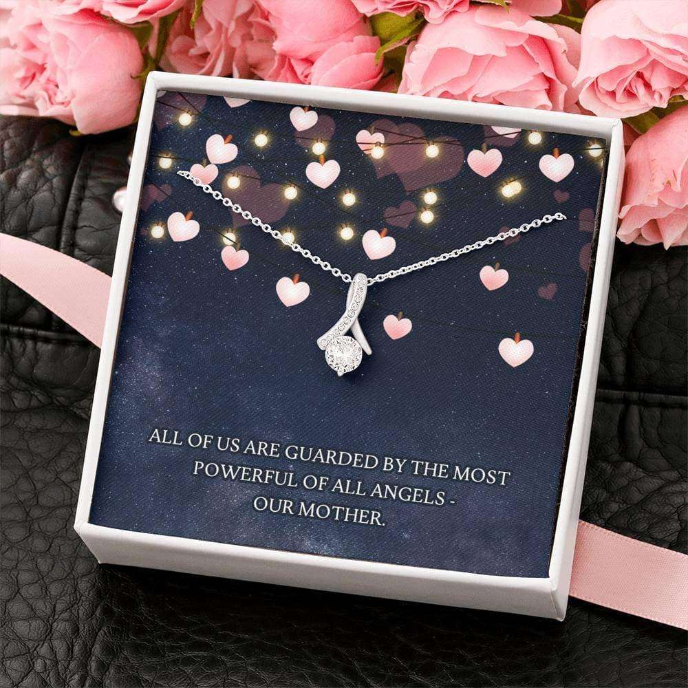 Mom Necklace, Guarded By Our Mother Alluring Beauty Necklace Gifts for Mother (Mom) Rakva