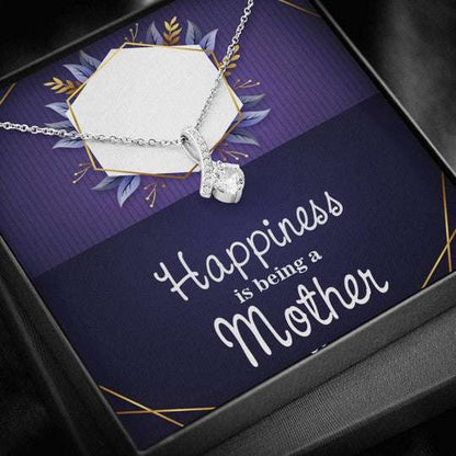 Mom Necklace, Happiness Is Being A Mom Gift For Mom Alluring Beauty Necklace Gifts for Mother (Mom) Rakva