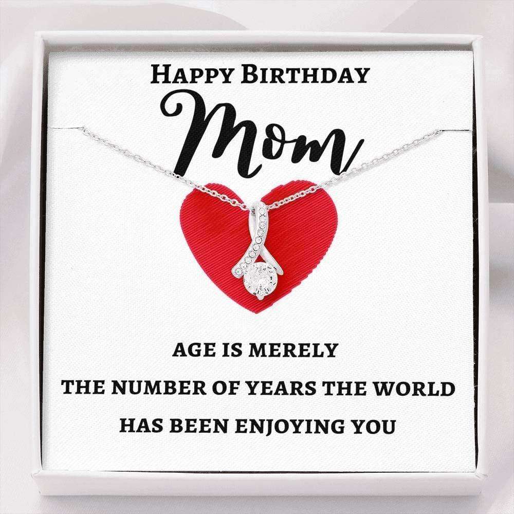 Mom Necklace, Happy Birthday Mom Necklace Gift For Mom Mother Mama Gifts for Mother (Mom) Rakva