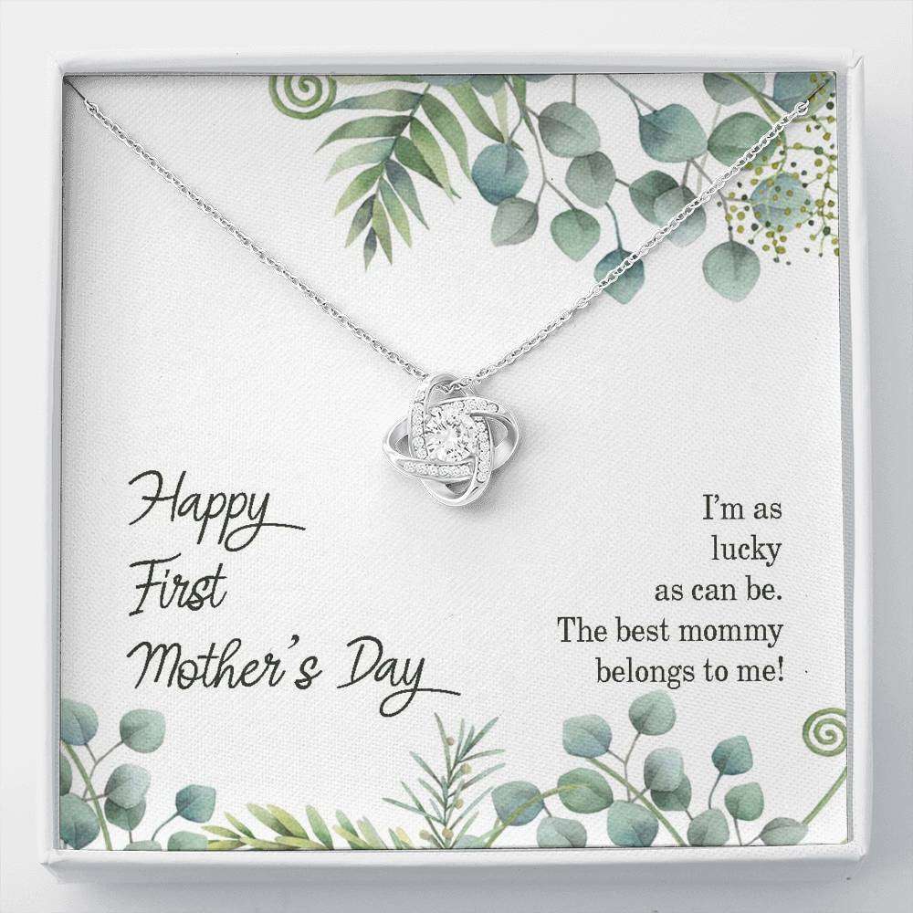 Mom Necklace, Happy First Mother’S Day Gift Necklace, First Mom Necklace, New Mom Gifts For Mom To Be (Future Mom) Rakva